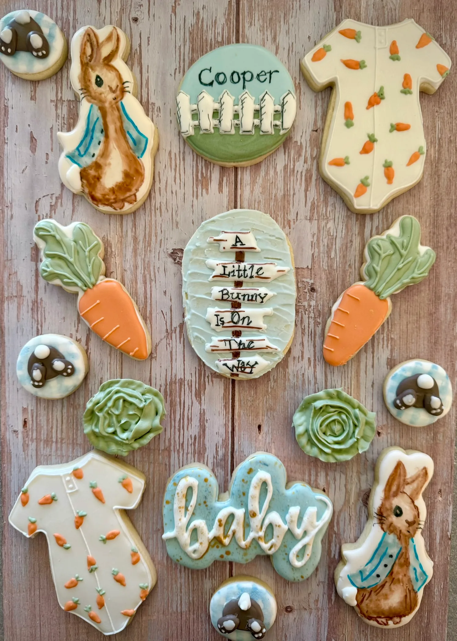 Peter Rabbit garden baby shower